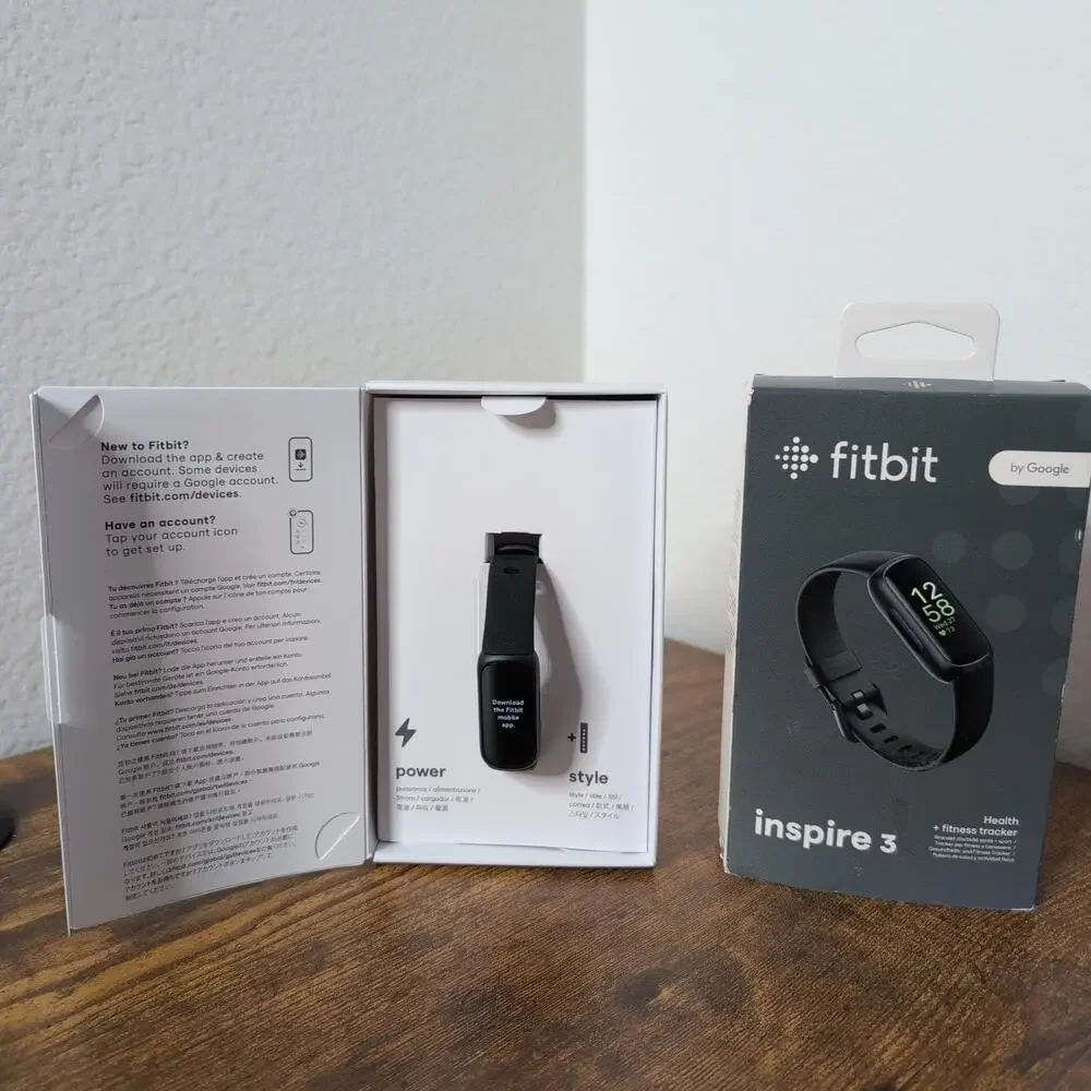 Fitbit Inspire 3 Health & Fitness Tracker Midnight Zen Black Open Box